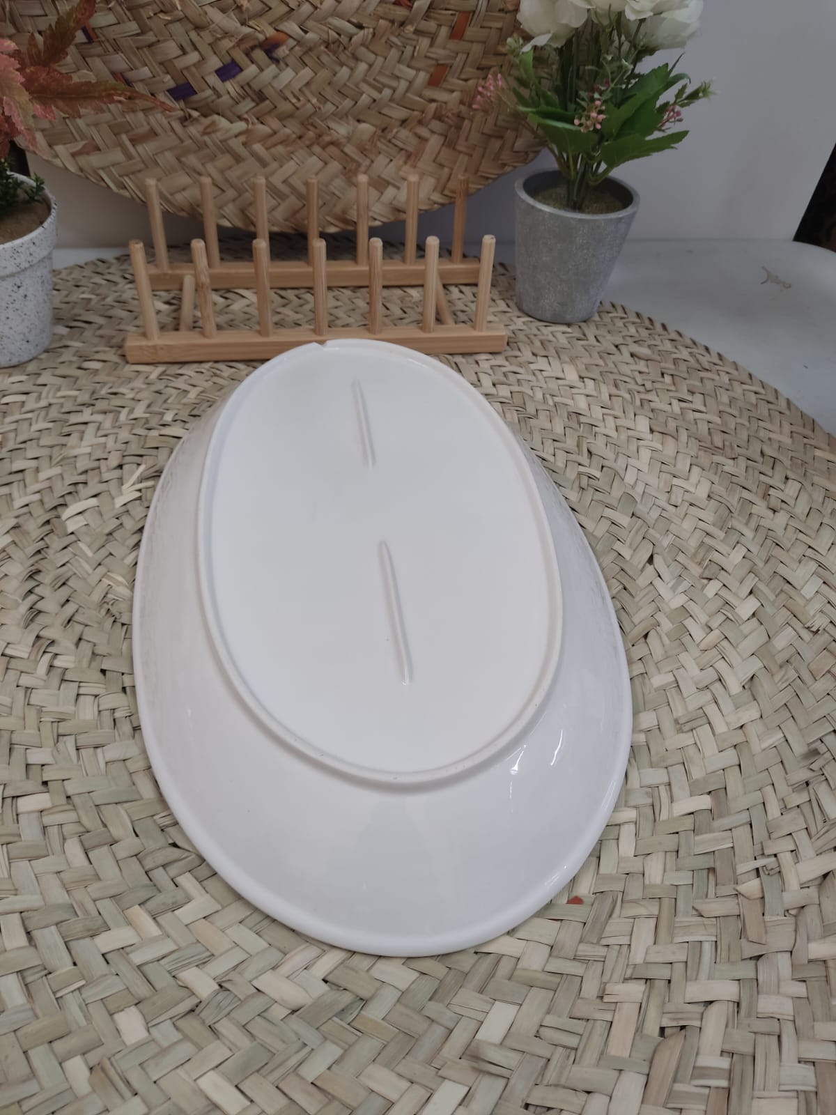 Luxury High-Quality Porcelain Oval Serving Plate styl2 - Diqqawi Plates