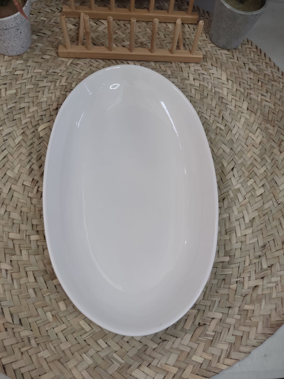 Luxury High-Quality Porcelain Oval Serving Plate styl2 - Diqqawi Plates