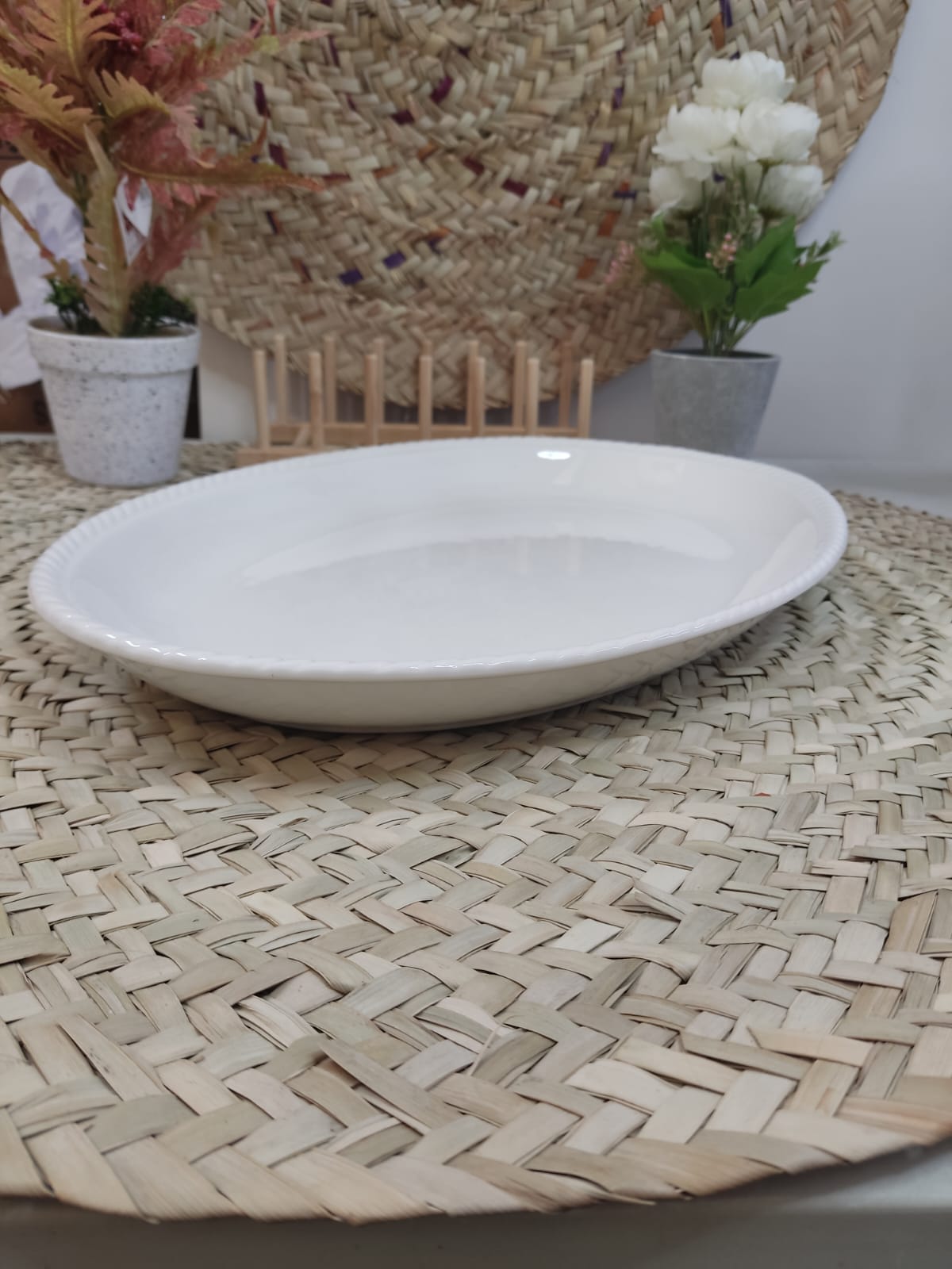 Luxury High-Quality Porcelain Oval Serving Plate styl3 - Diqqawi Plates