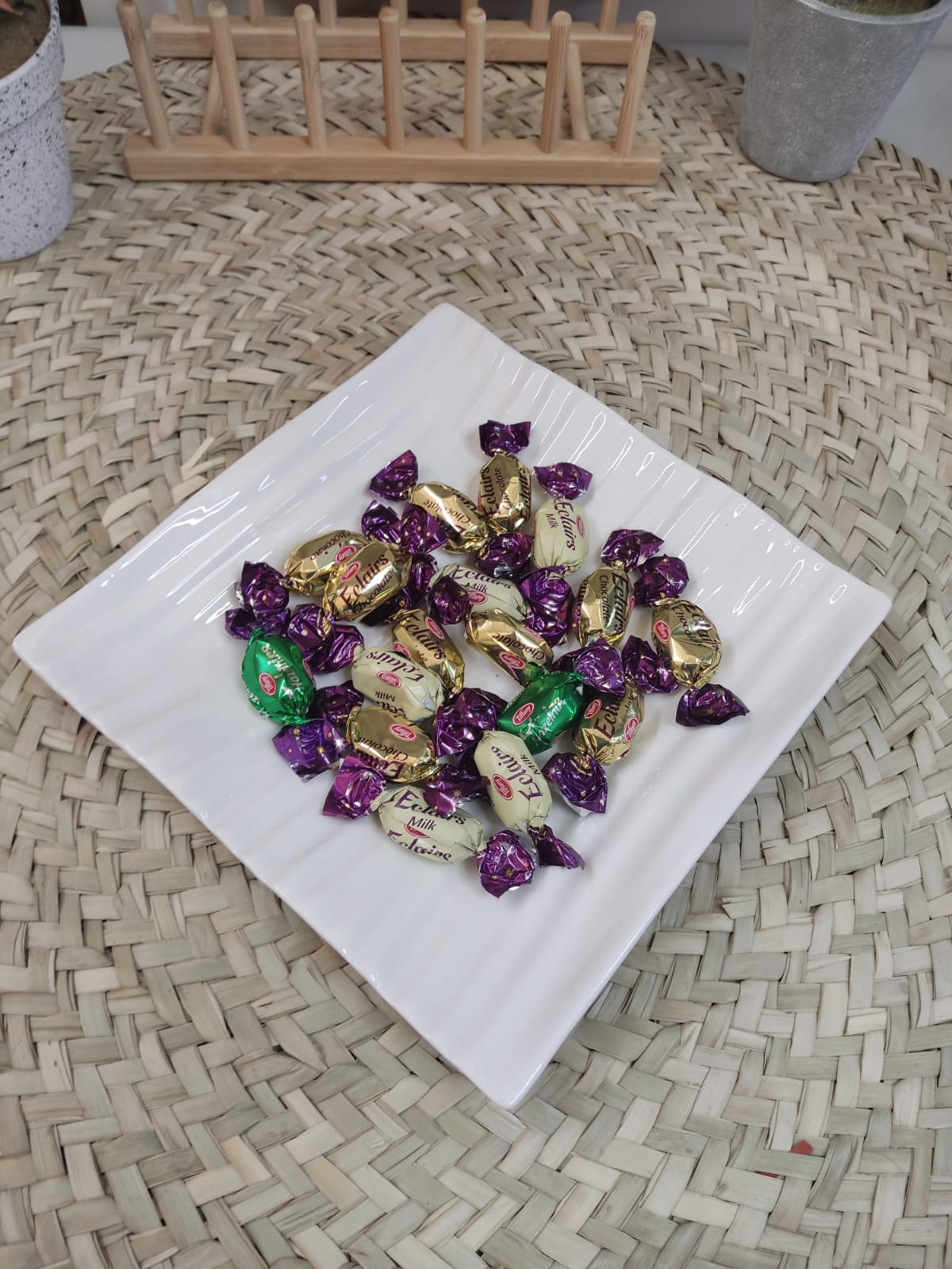 Luxury Porcelain Serving plate 23cm- Square - Diqqawi Plates