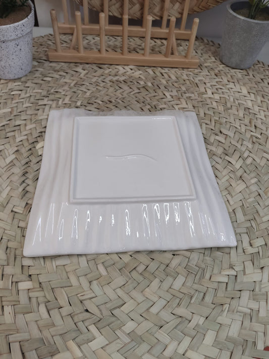 Luxury Porcelain Serving plate 23cm- Square - Diqqawi Plates