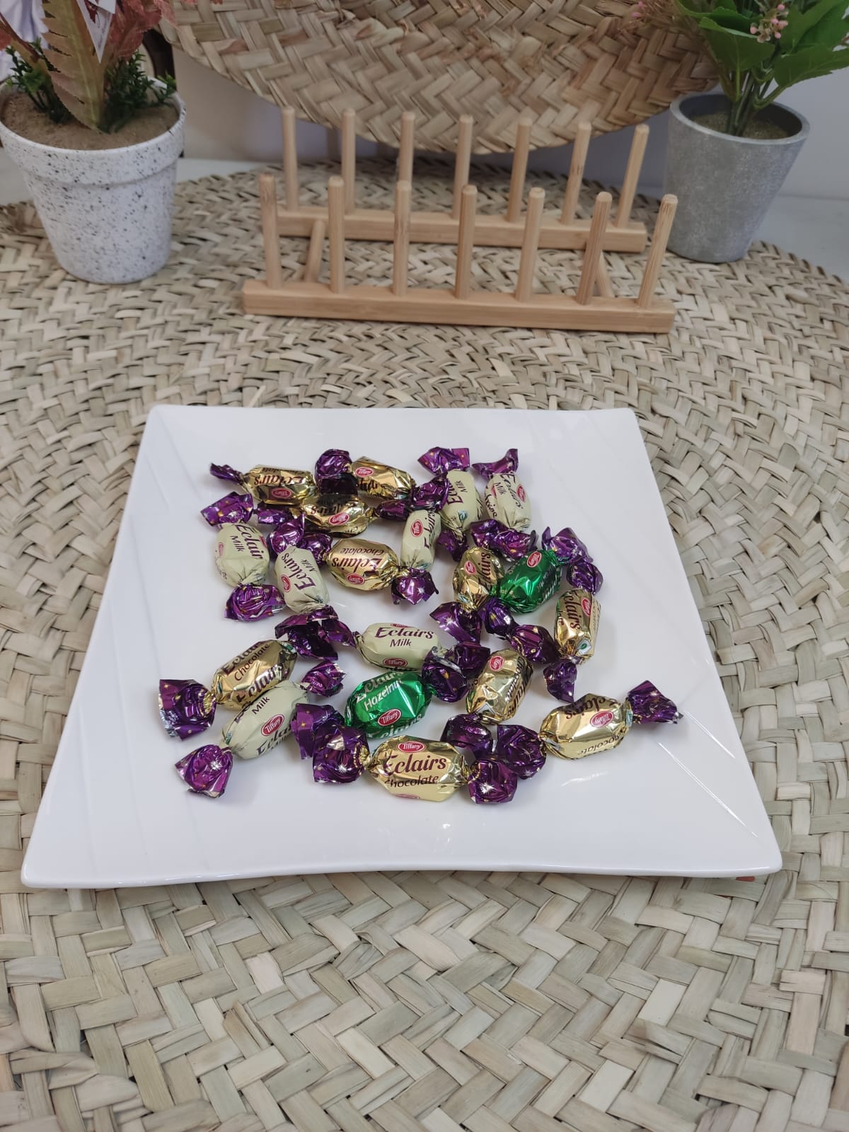 Luxury Porcelain Serving plate - Square styl2 - Diqqawi Plates