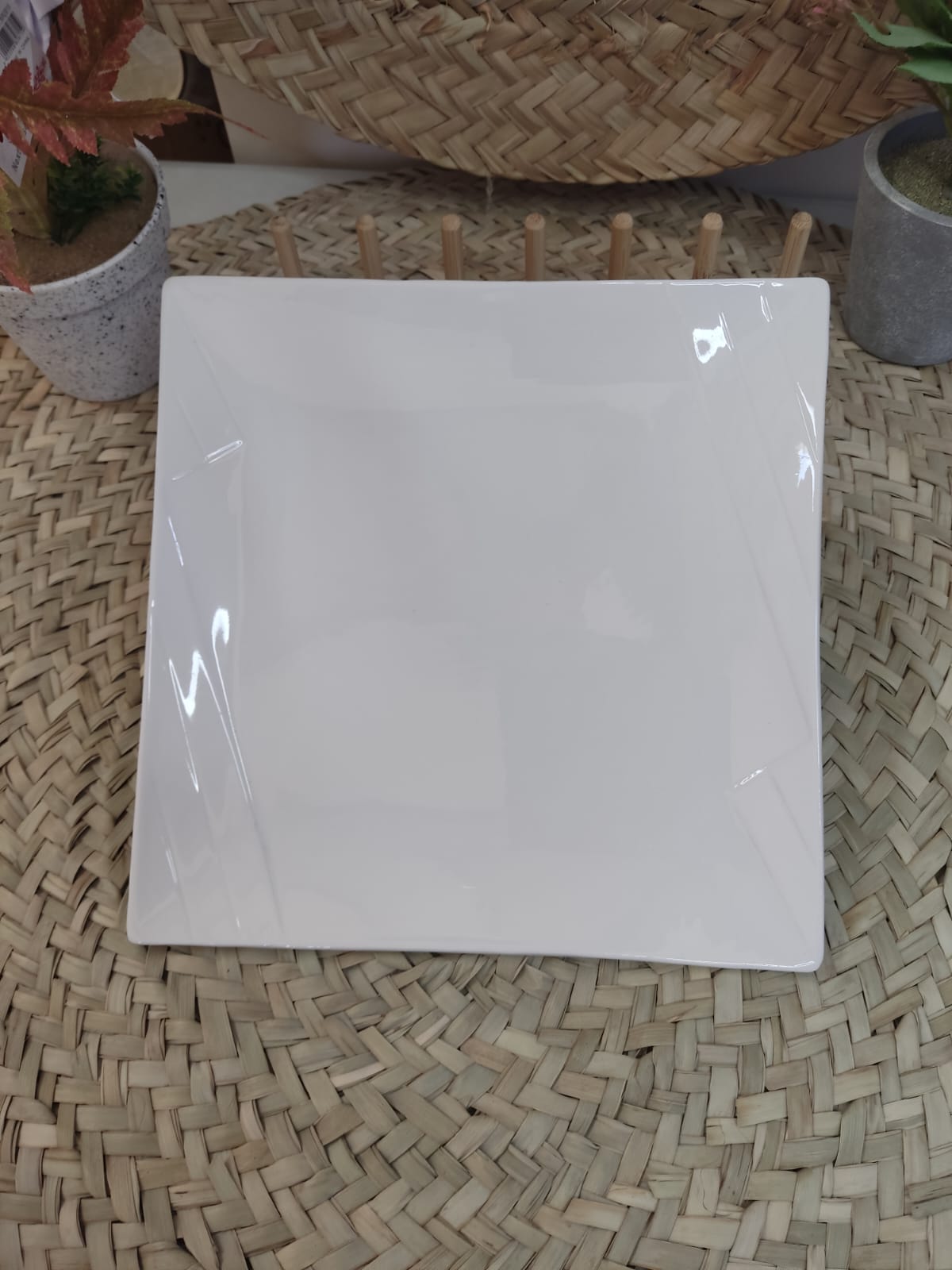 Luxury Porcelain Serving plate - Square styl2 - Diqqawi Plates