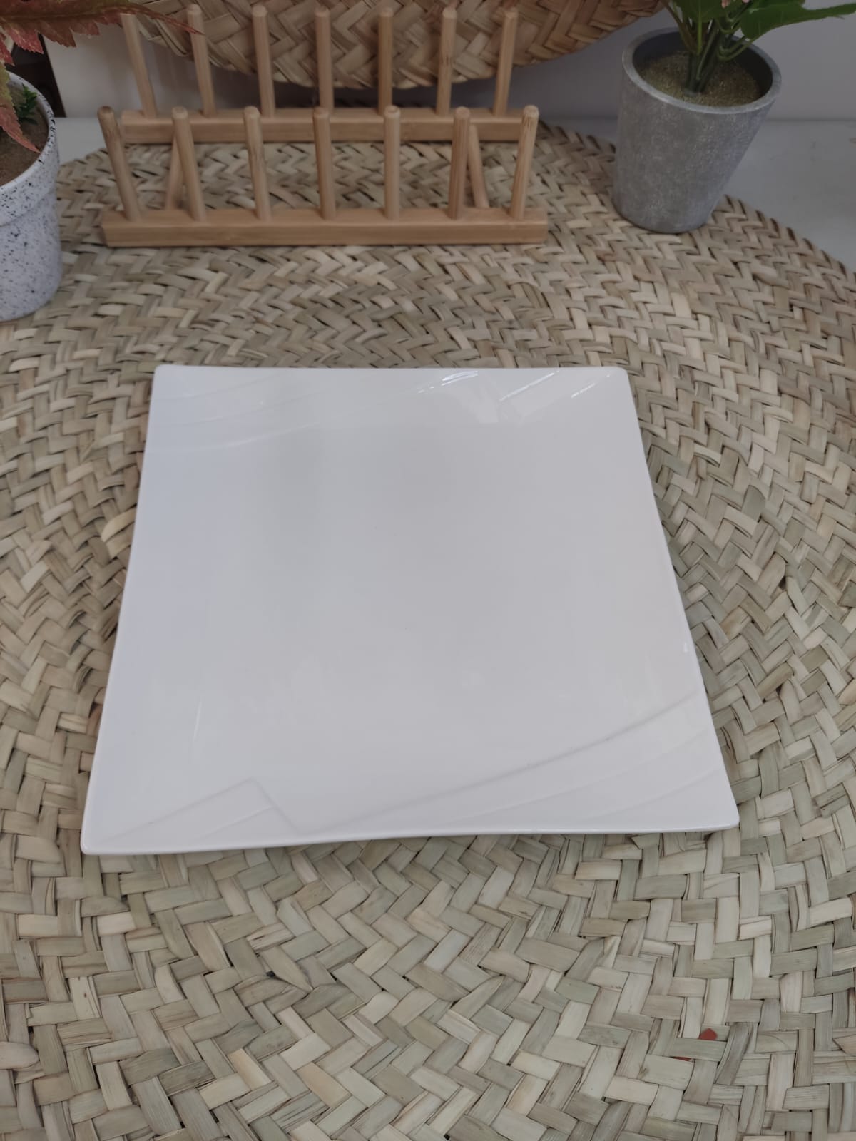 Luxury Porcelain Serving plate - Square styl2 - Diqqawi Plates