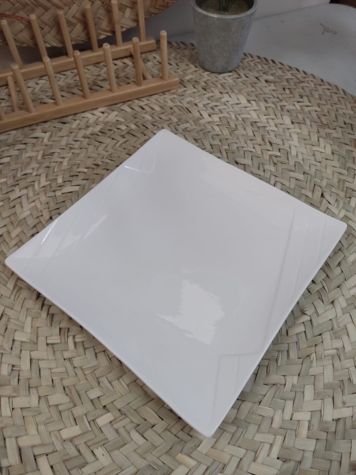 Luxury Porcelain Serving plate - Square styl2 - Diqqawi Plates