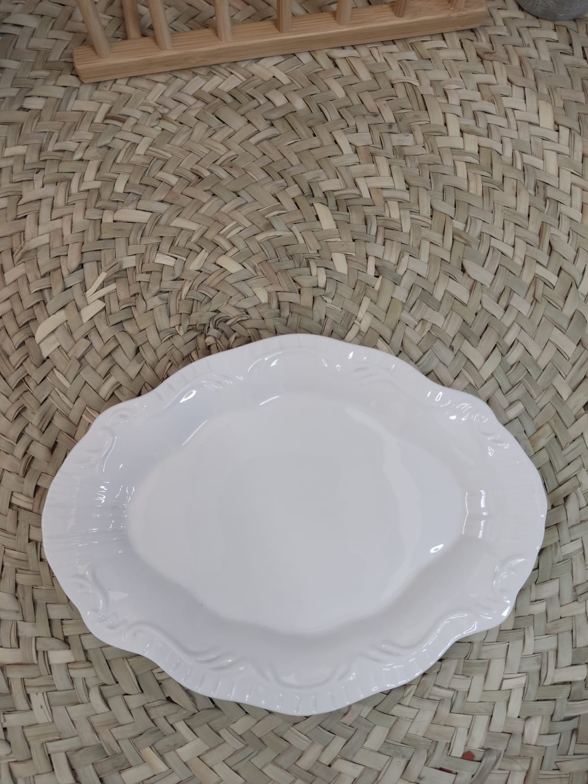Luxury High-Quality Porcelain Oval Serving Plate styl4 - Diqqawi Plates