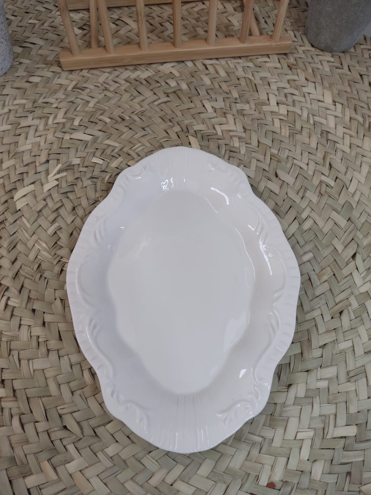 Luxury High-Quality Porcelain Oval Serving Plate styl4 - Diqqawi Plates