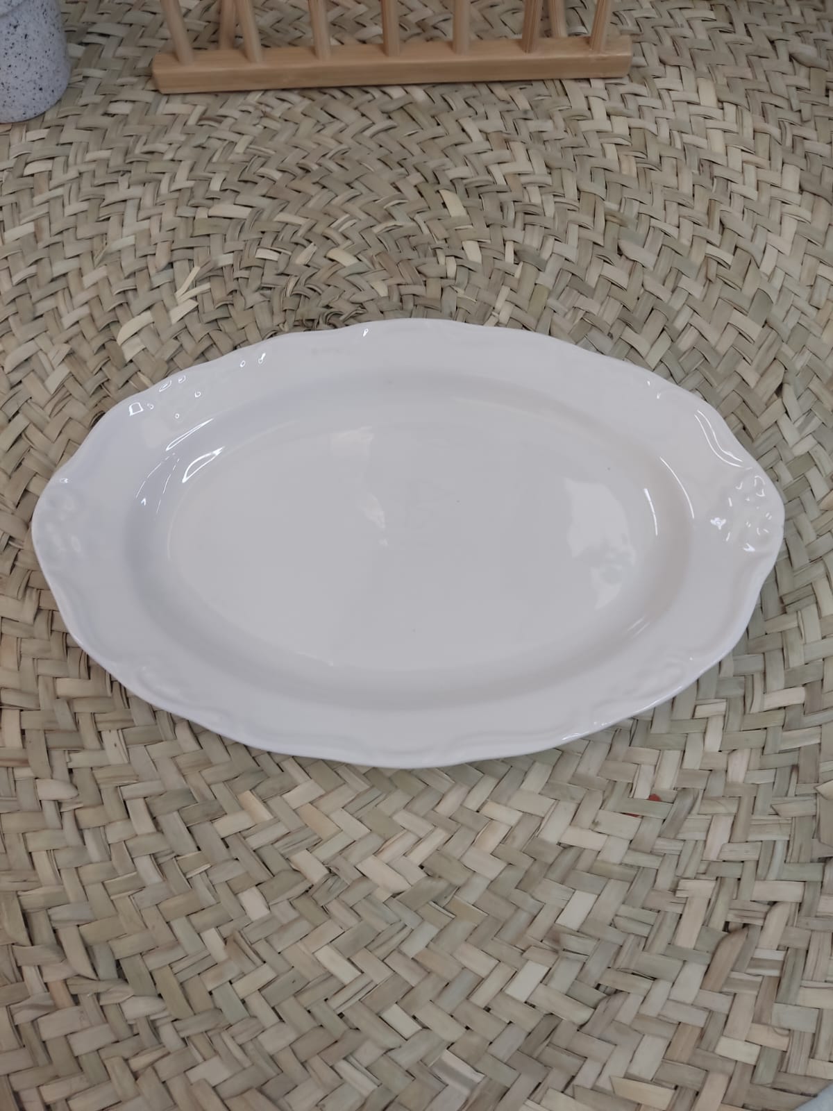 Luxury High-Quality Porcelain Oval Serving Plate styl6 - Diqqawi Plates