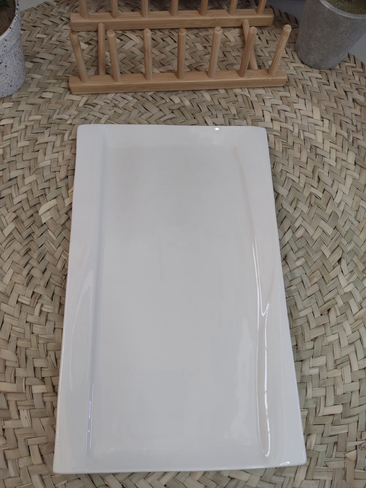 Luxury Large Rectangular Serving Porcelain Plate - Diqqawi Plates