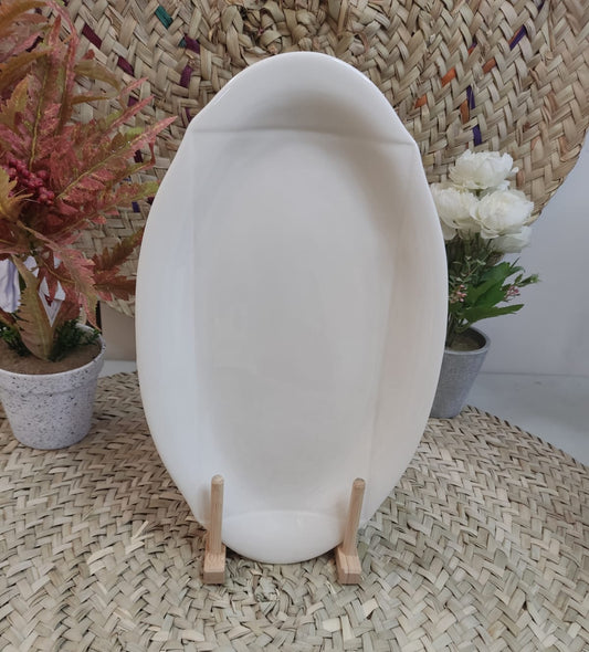 Luxury High-Quality Large Porcelain Oval Serving Plate styl7 - Diqqawi Plates