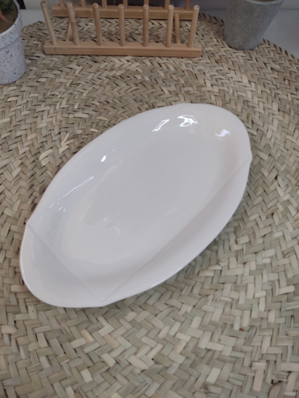 Luxury High-Quality Large Porcelain Oval Serving Plate styl7 - Diqqawi Plates