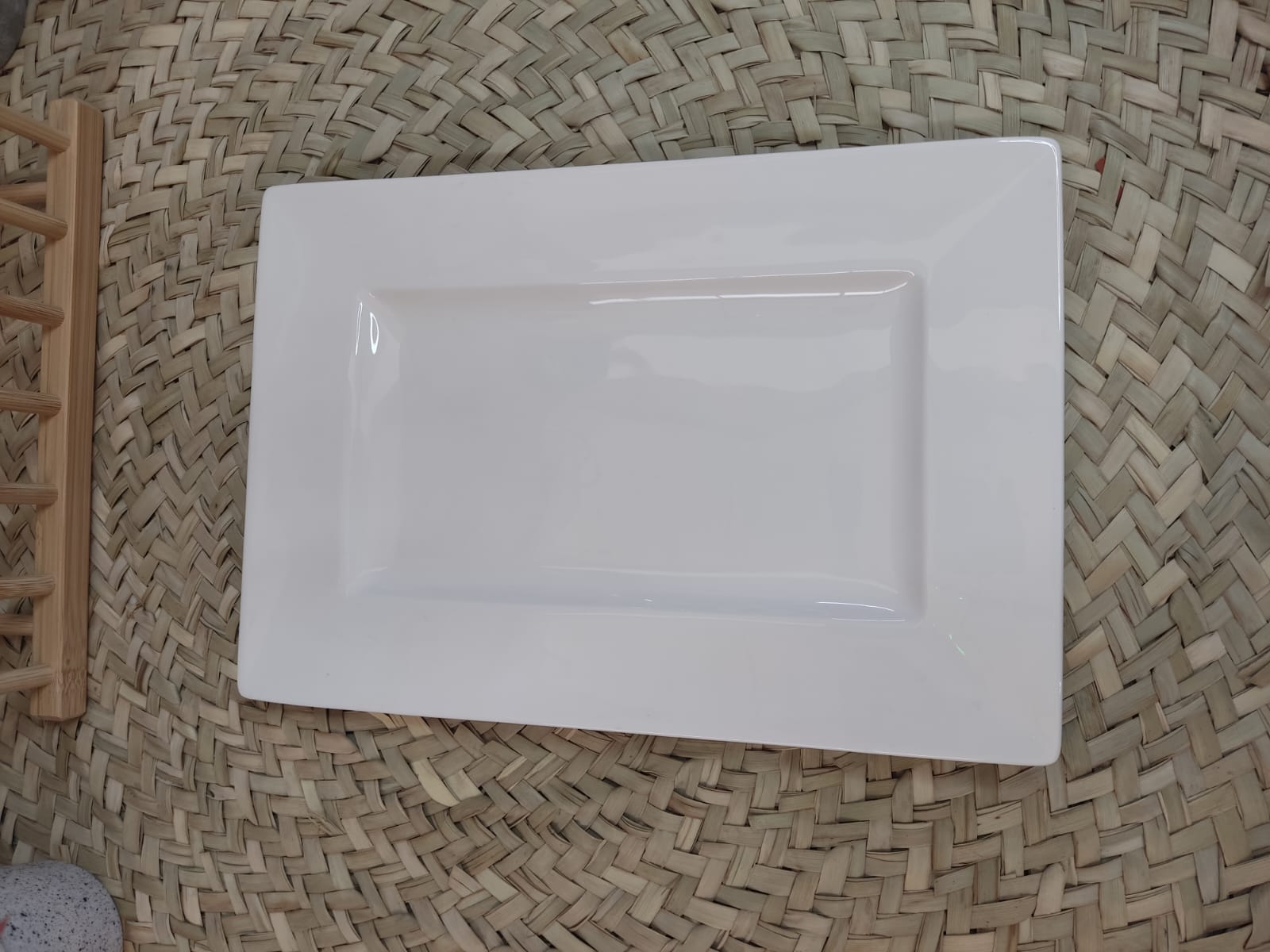 Luxury Large Rectangular Serving Porcelain Plate styl3 - Diqqawi Plates