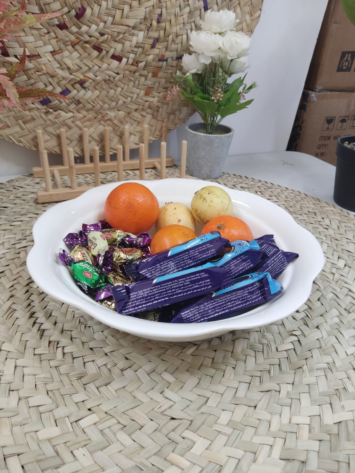 Spacious Ceramic Serving Dish Bowl styl2 - Diqqawi Plates