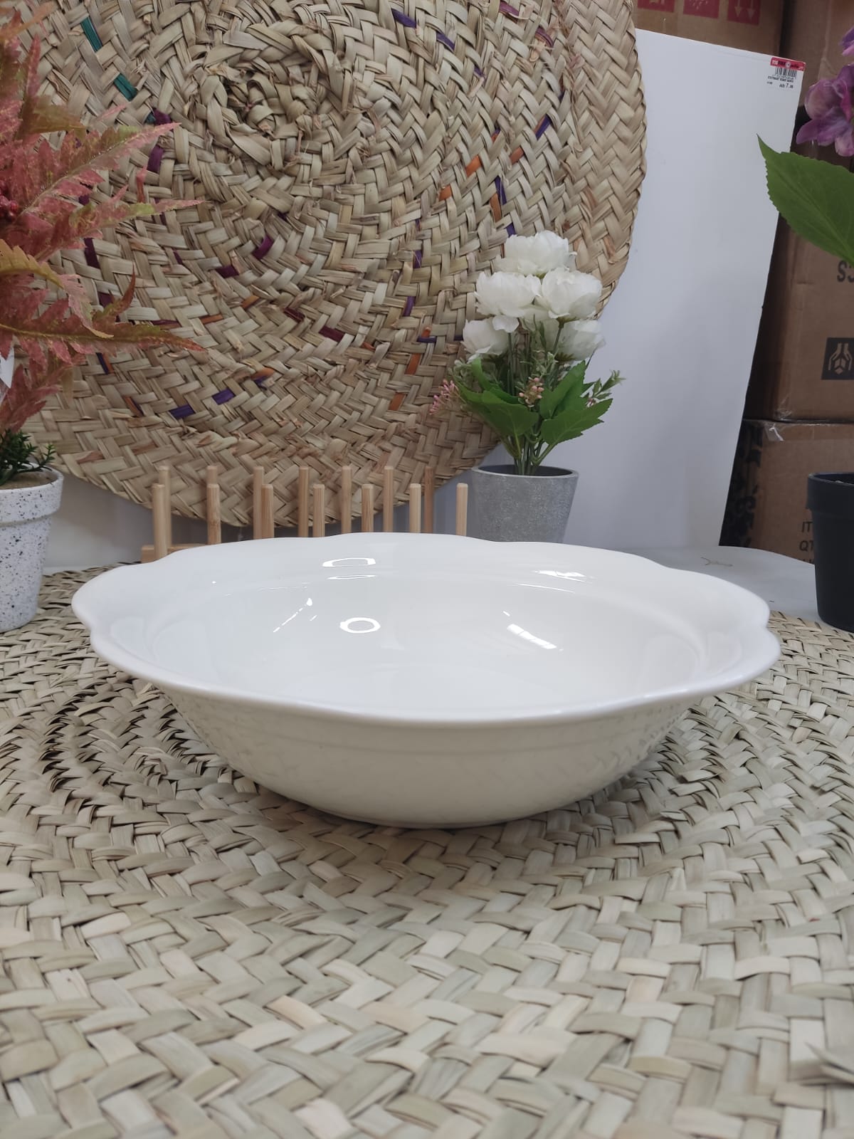 Spacious Ceramic Serving Dish Bowl styl2 - Diqqawi Plates