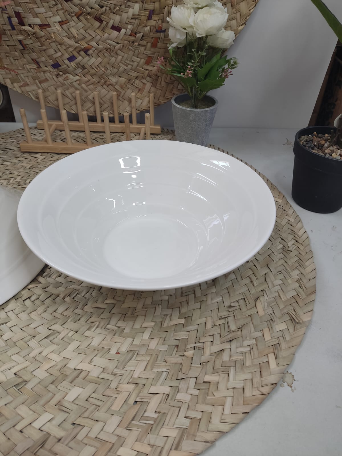 Generous Size cermaic Serving Dish Bowl 30x9.5cm - Diqqawi Plates