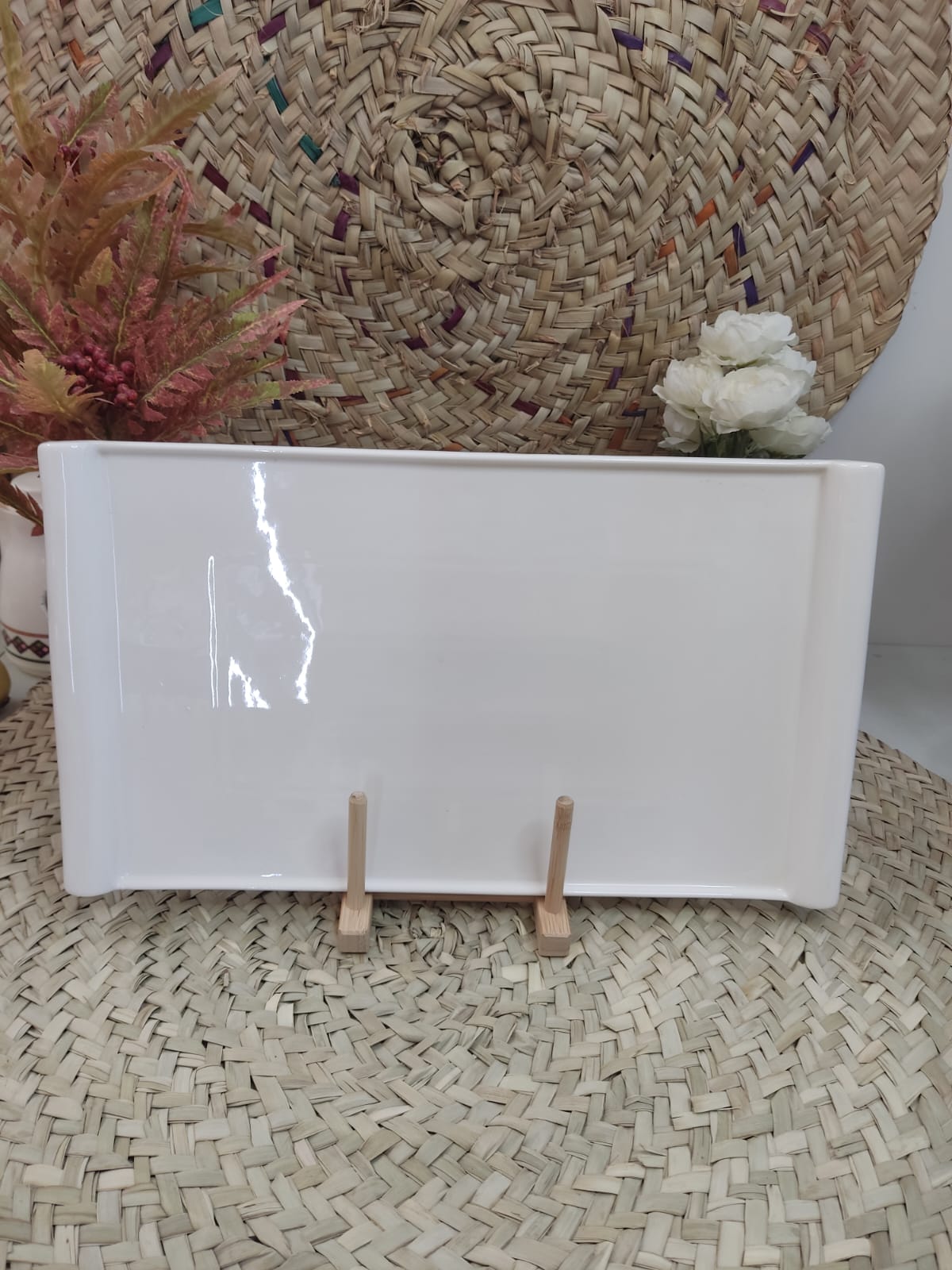 Luxury Large Porcelain Serving Tray 41cm - Diqqawi Plates