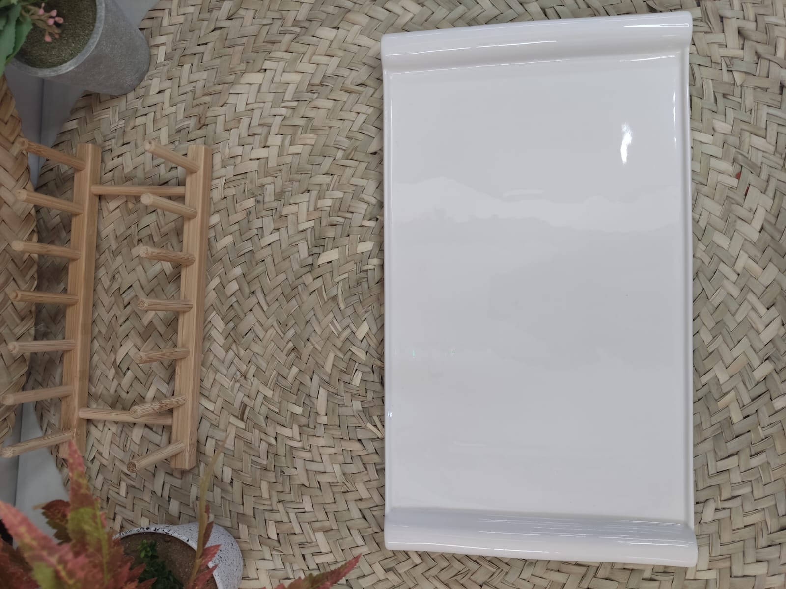 Luxury Large Porcelain Serving Tray 41cm - Diqqawi Plates