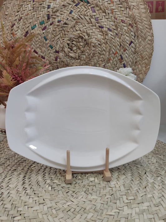 Luxury Large Porcelain Serving Tray 40cm - Diqqawi Plates