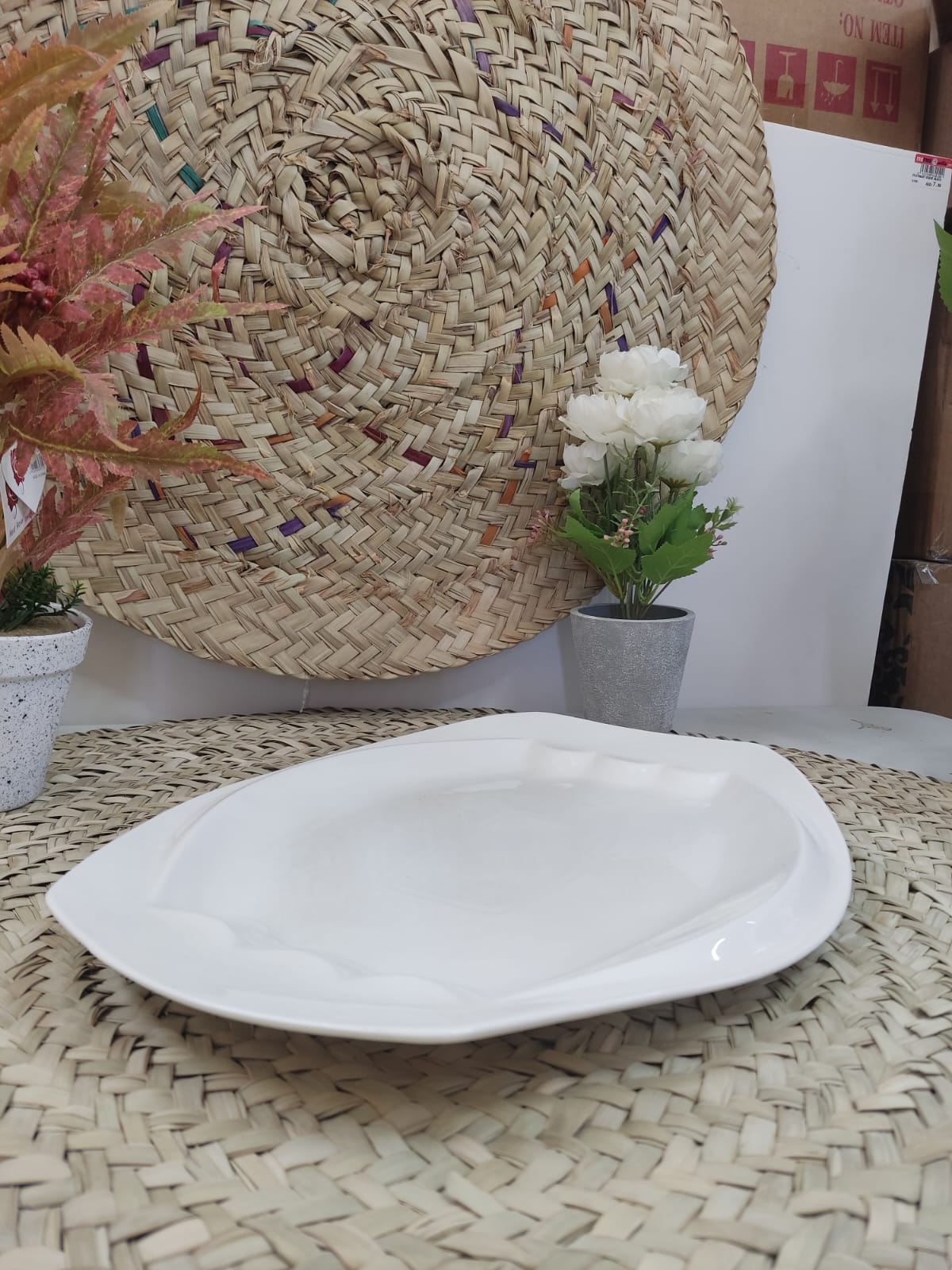 Luxury Large Porcelain Serving Tray 40cm - Diqqawi Plates