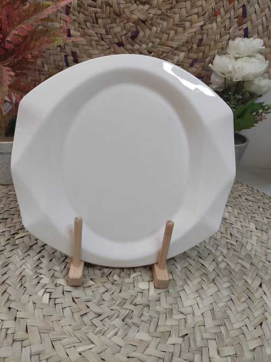 Luxury Medium Porcelain Serving Tray 26 cm - Diqqawi Plates