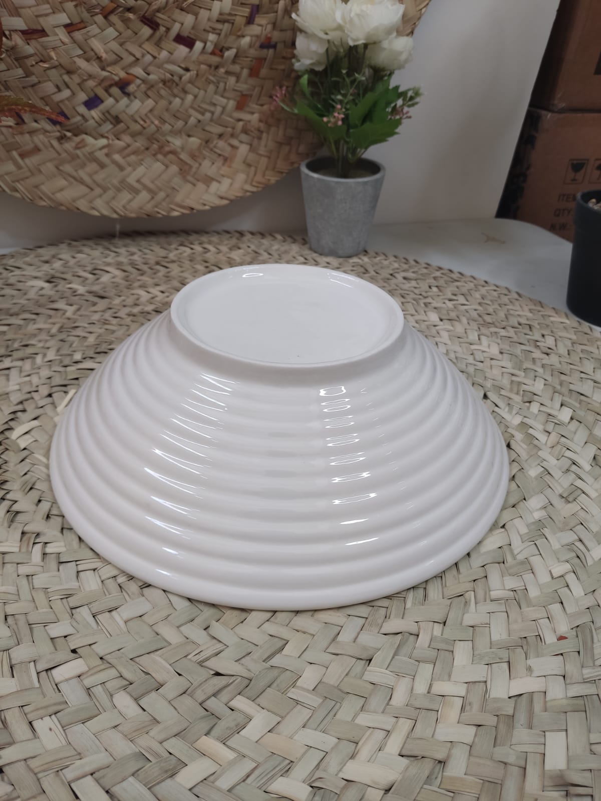 Spacious Ceramic Serving Dish Bowl styl5 - Diqqawi Plates