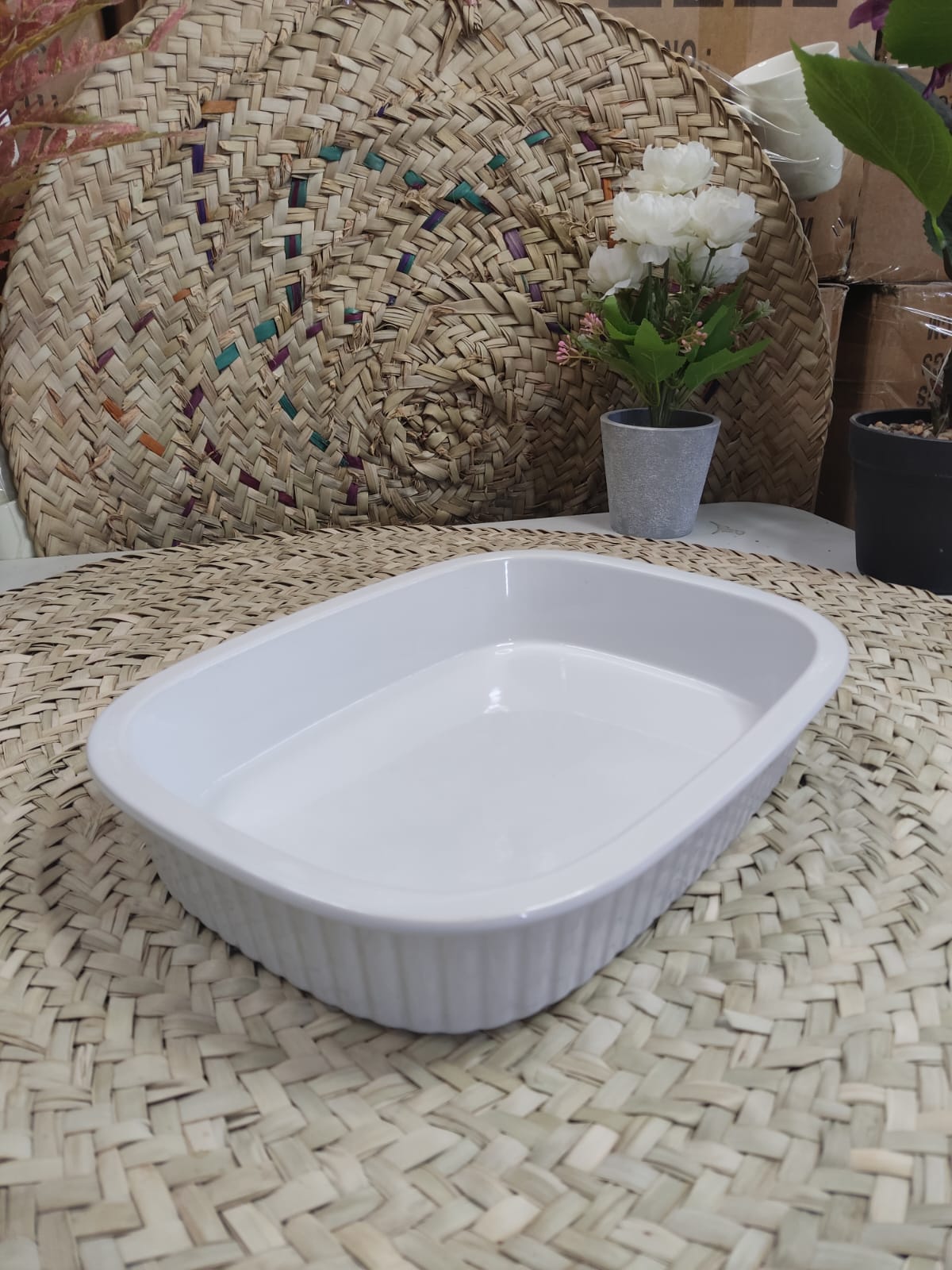 Rectangular Large Dish Bowl 28x20cm - Diqqawi Plates