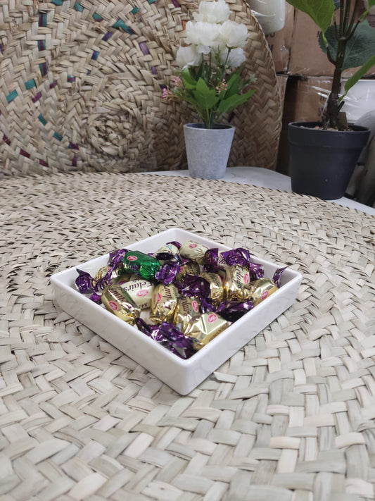 Small Square Porcelain Serving Plate - Diqqawi Plates