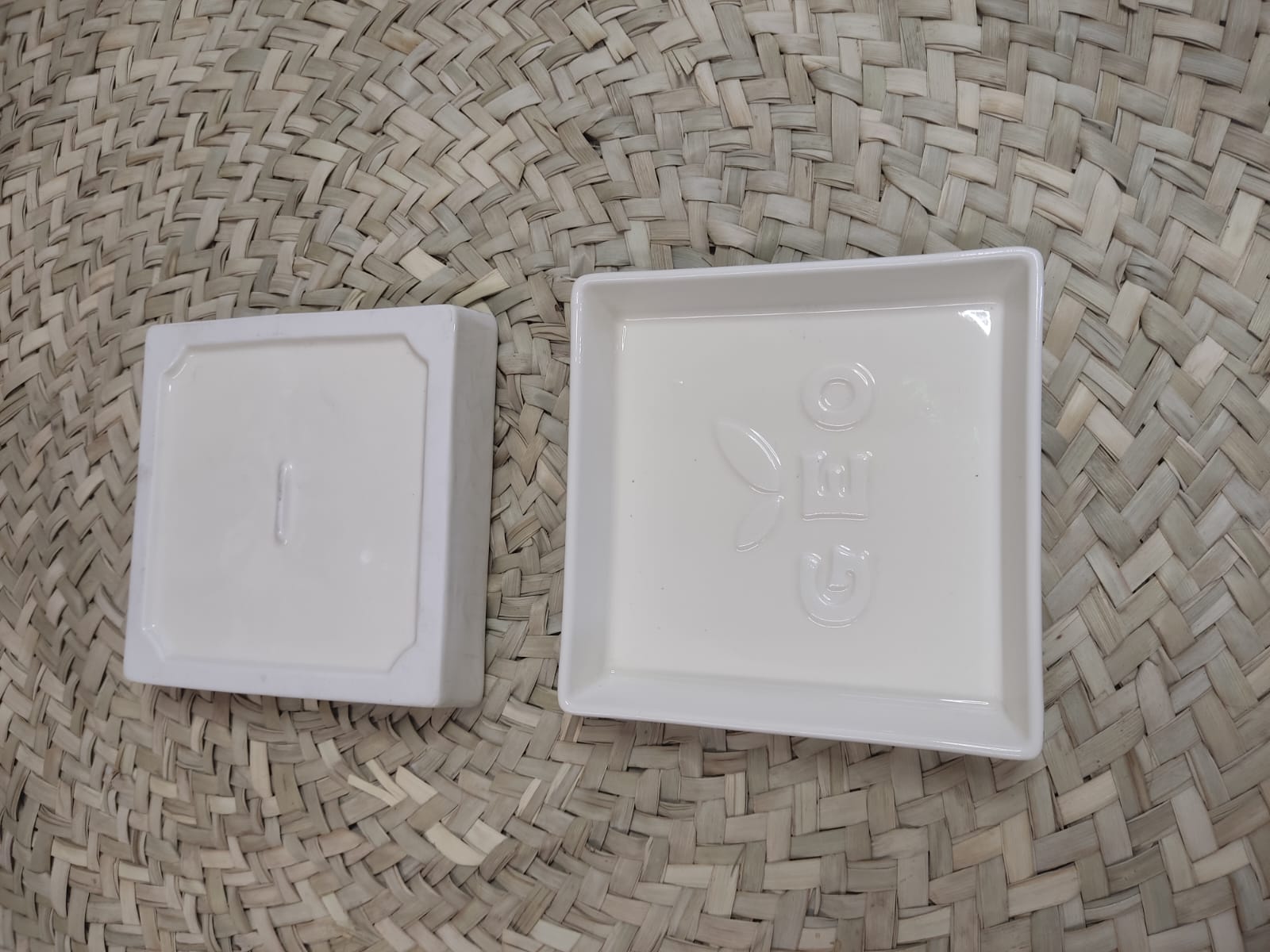 Small Square Porcelain Serving Plate - Diqqawi Plates