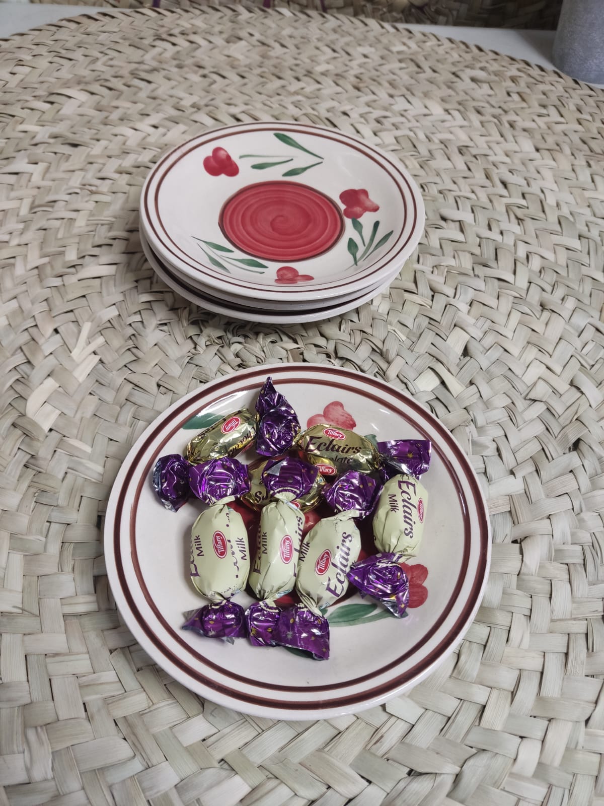 small printed porcelain dessert plate 15 cm - Diqqawi Plates