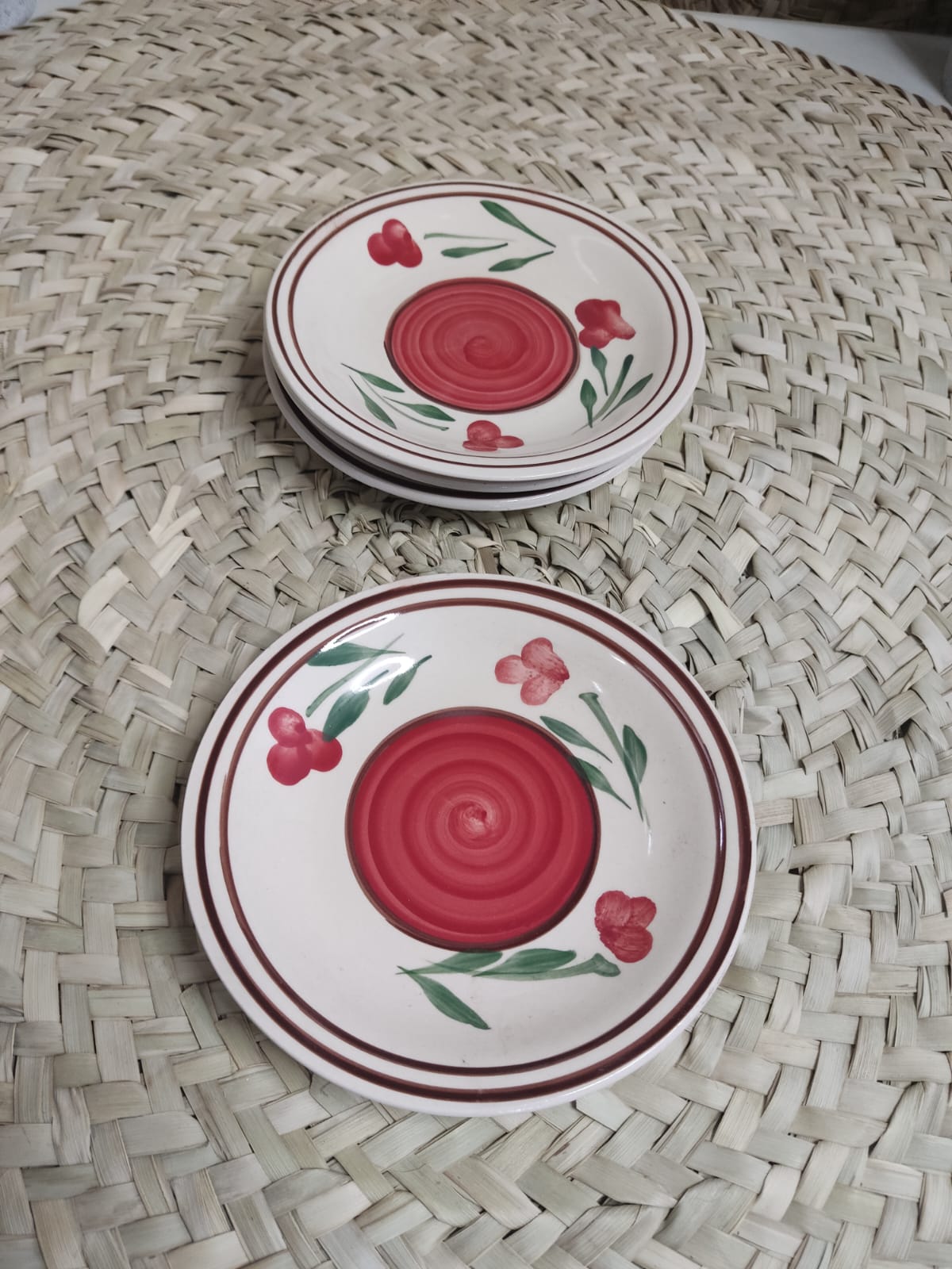small printed porcelain dessert plate 15 cm - Diqqawi Plates
