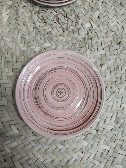 Small circular pattern Porcelain Plate 16 cm - Diqqawi Plates
