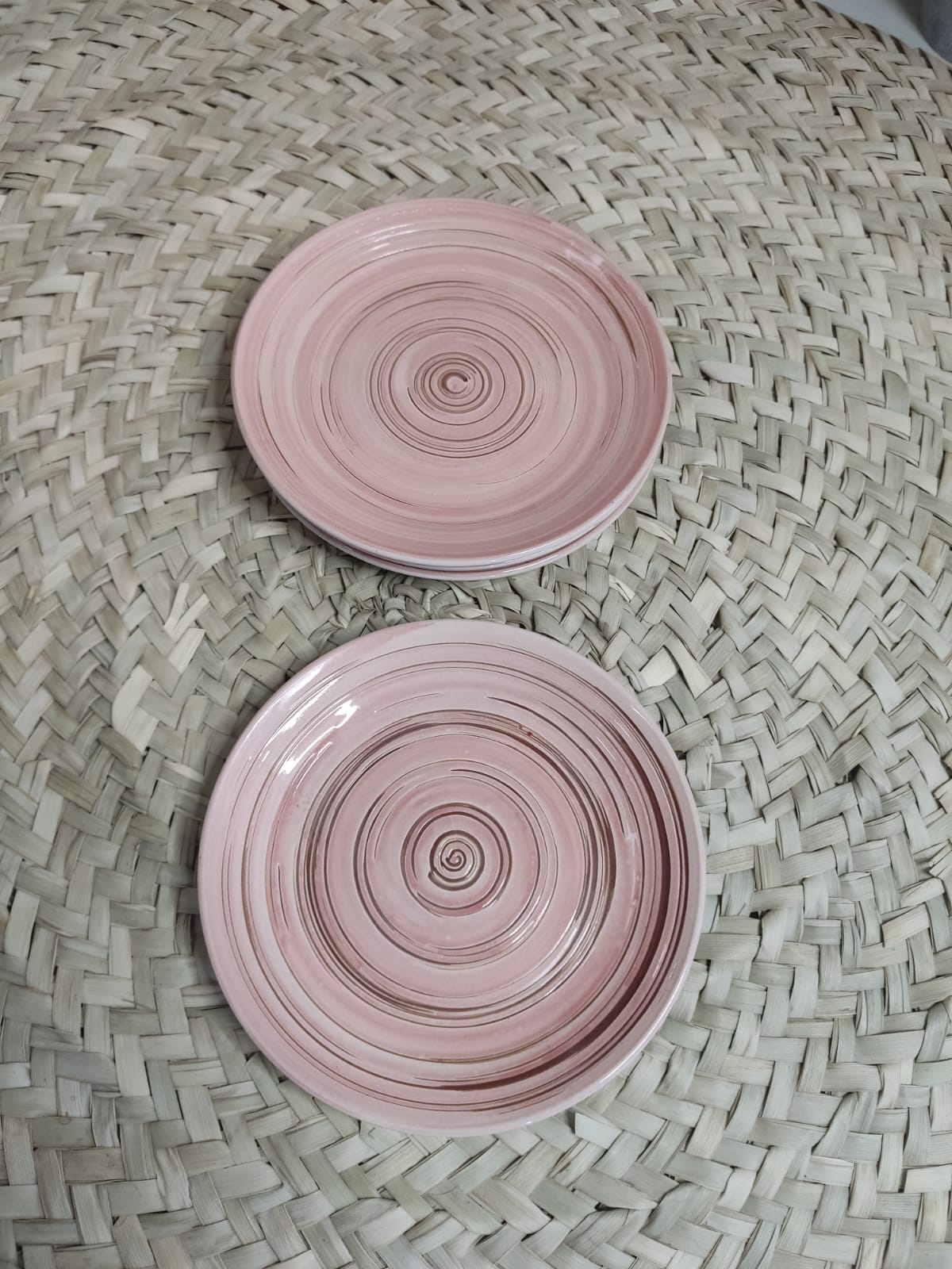 Small circular pattern Porcelain Plate 16 cm - Diqqawi Plates