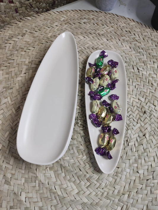 High-Quality Large Porcelain Oval Serving Plate styl8 - Diqqawi Plates