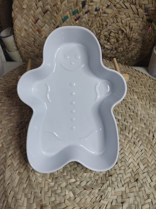 Stylish Large Gingerbread-Shaped Dish Bowl - Diqqawi Plates