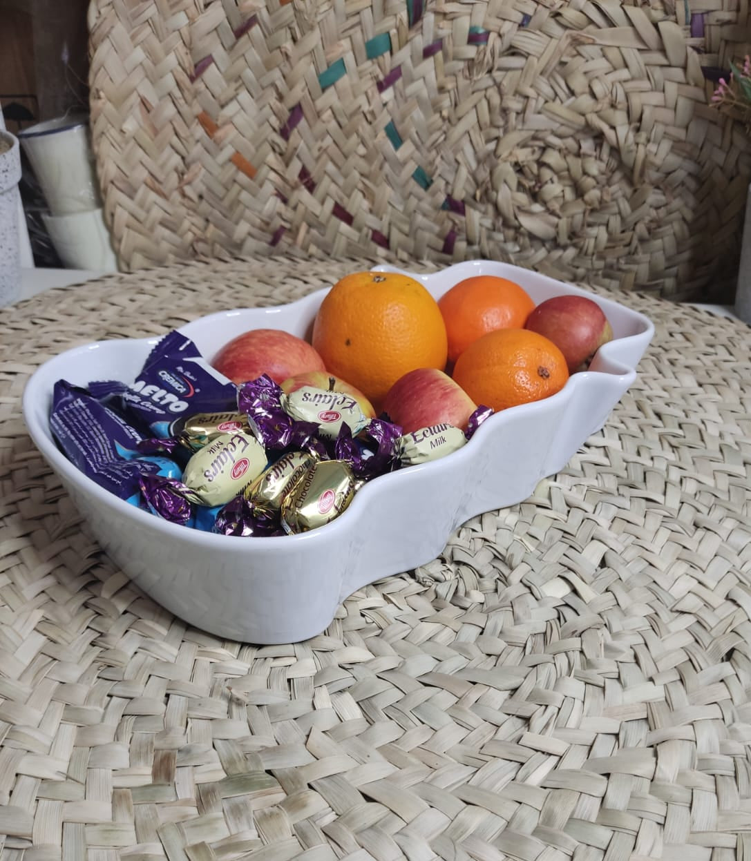 Stylish Large Snowman-Shaped Dish Bowl - Diqqawi Plates