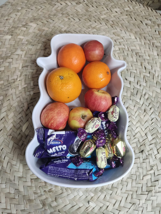 Stylish Large Snowman-Shaped Dish Bowl - Diqqawi Plates