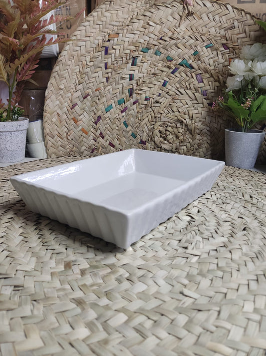 Large Porcelain Rectangular Dish Bowl styl23 - Diqqawi Plates
