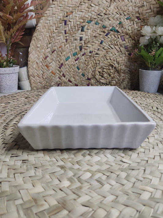 Large Porcelain Rectangular Dish Bowl styl23 - Diqqawi Plates