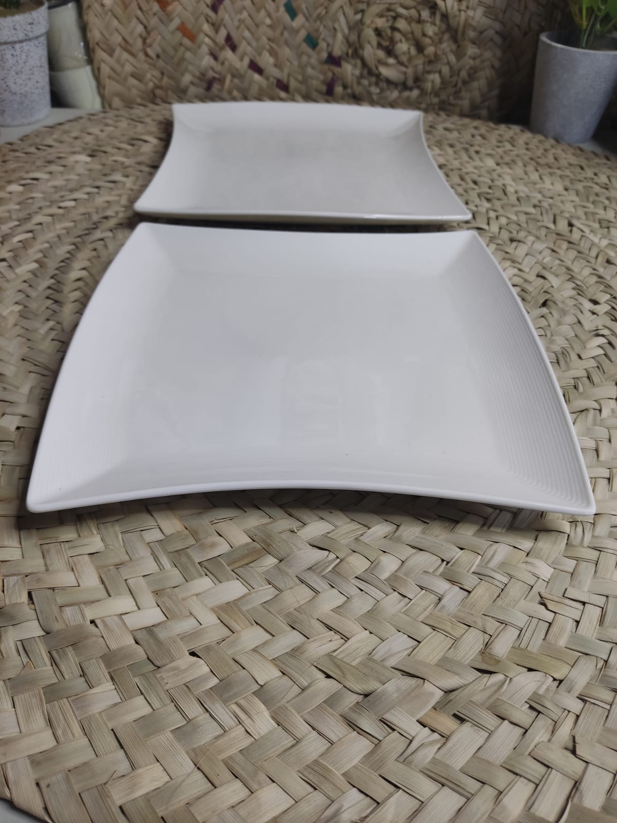 Luxury Porcelain Serving plate - Square styl8 - Diqqawi Plates