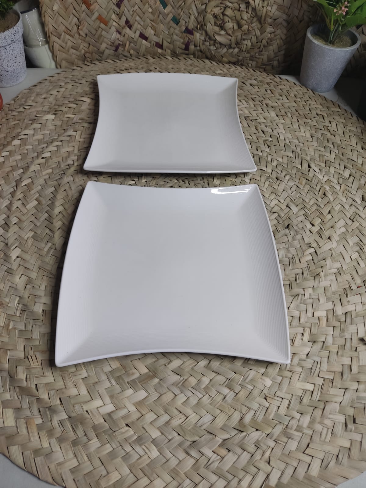 Luxury Porcelain Serving plate - Square styl8 - Diqqawi Plates