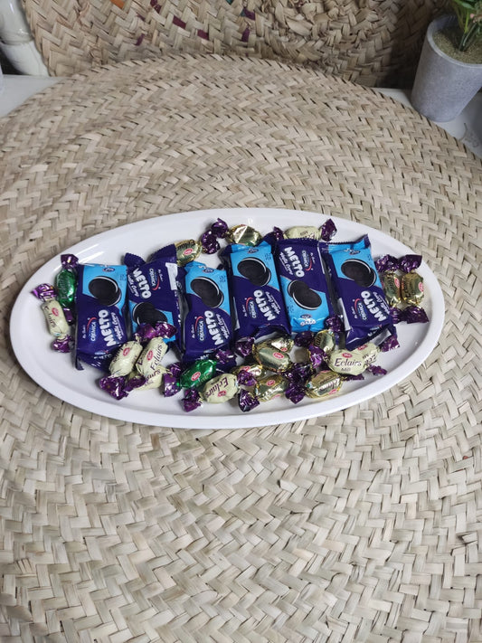 Extra Large Oval Dish plate styl27 - Diqqawi Plates