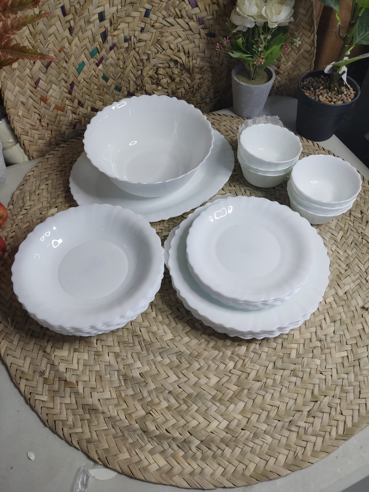 26 pcs Opal Dinner set styl4 - Diqqawi Plates