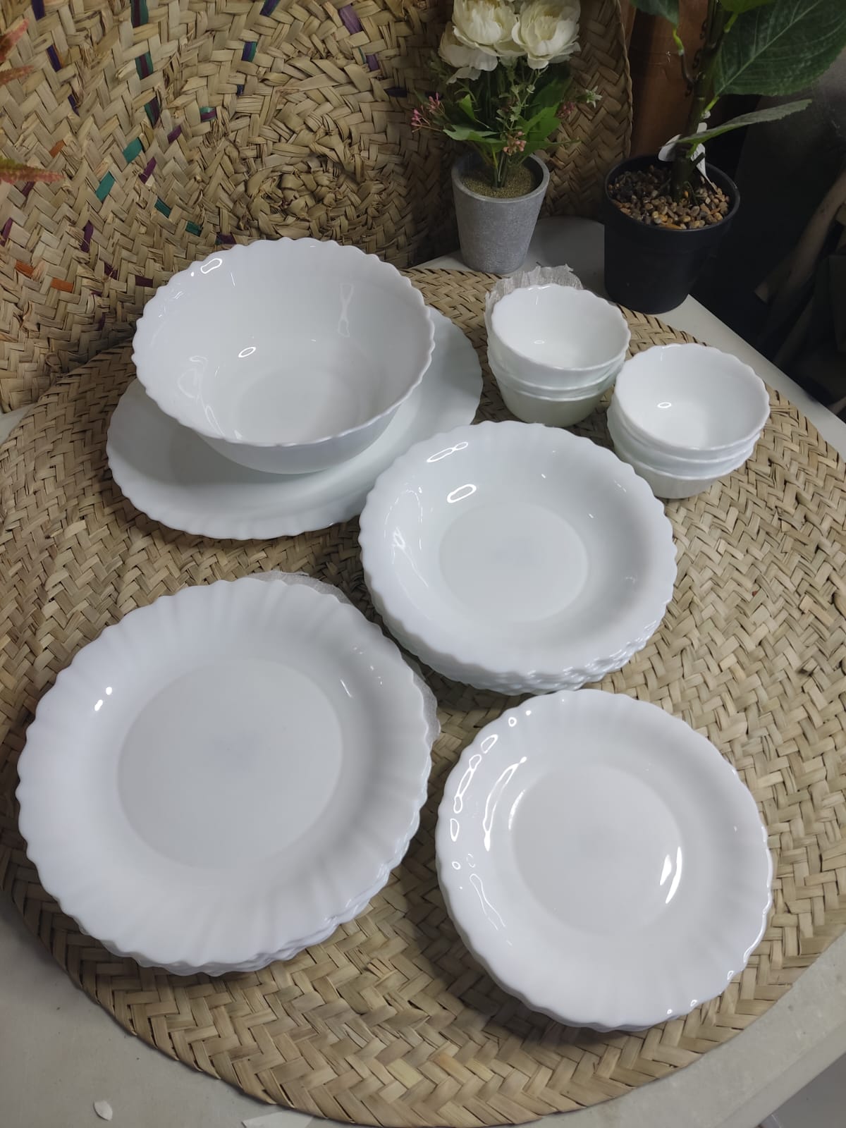26 pcs Opal Dinner set styl4 - Diqqawi Plates