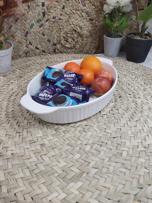 Premium Oval Serving Bowl for oven - Diqqawi Plates