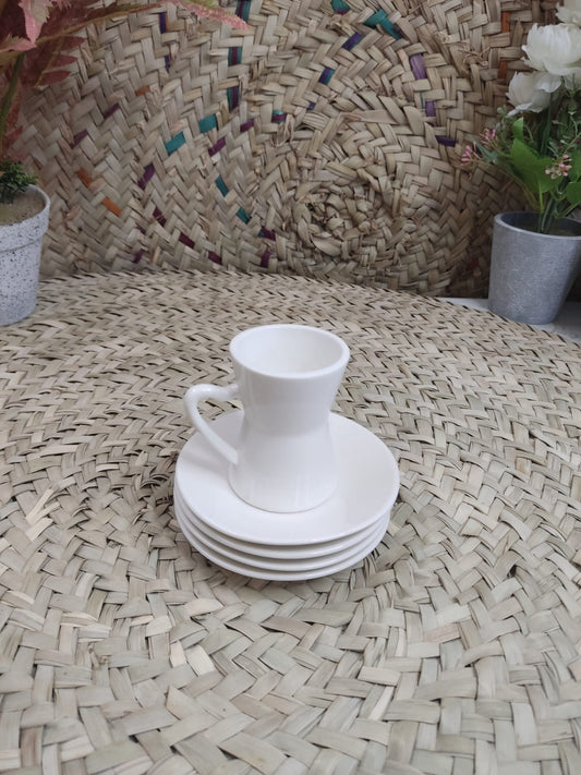 Stylish Coffee Cup with Plate – 180ml - Diqqawi Plates