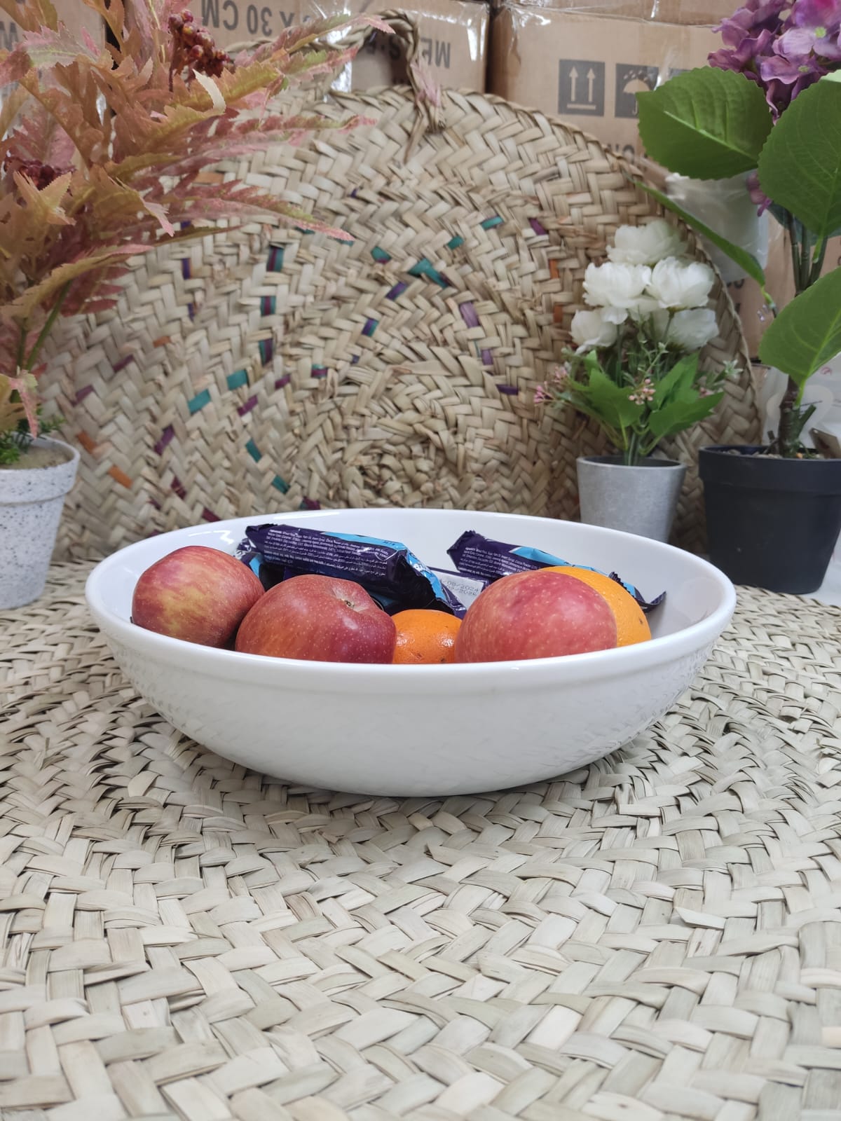 Large Porcelain Salad Bowl styl44 - Diqqawi Plates