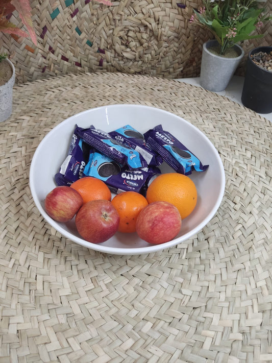 Large Porcelain Salad Bowl styl44 - Diqqawi Plates