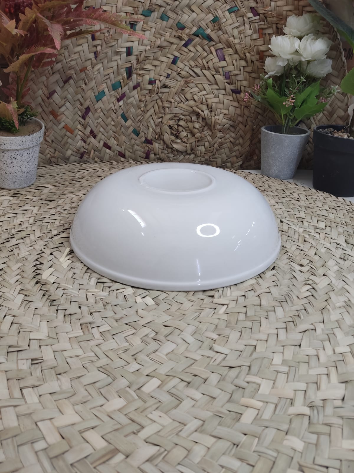 Large Porcelain Salad Bowl styl44 - Diqqawi Plates