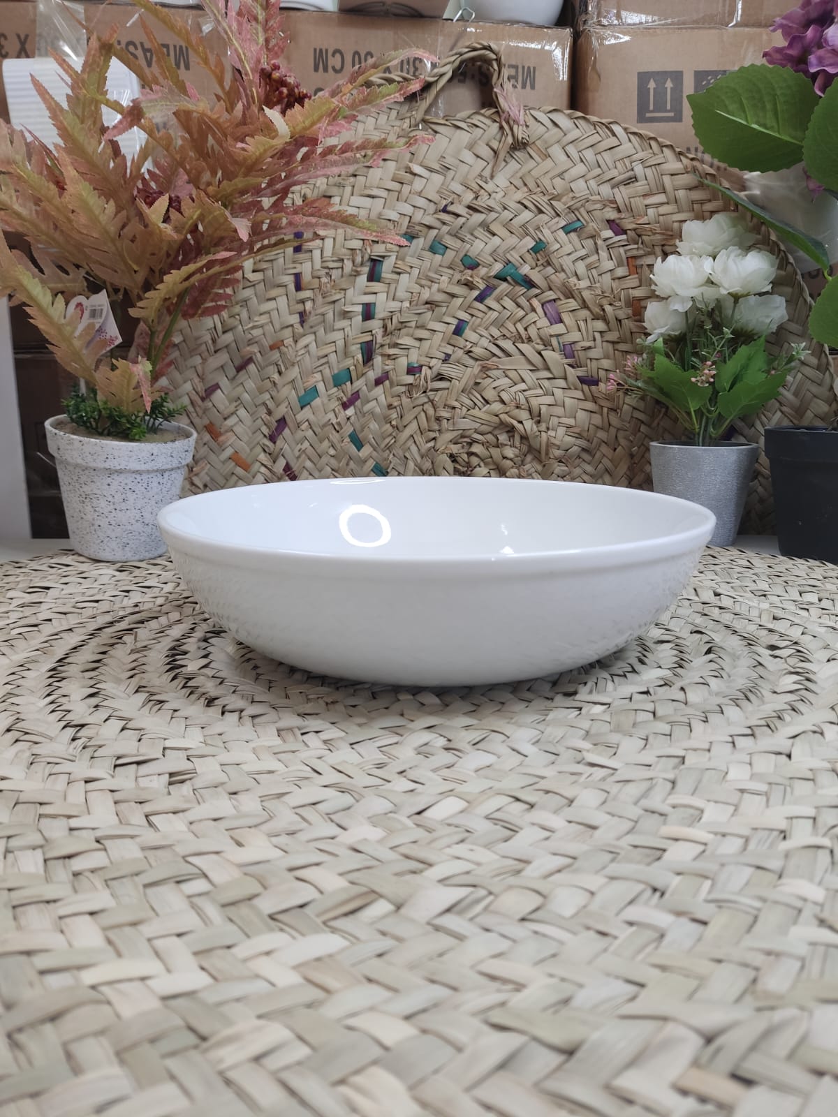 Large Porcelain Salad Bowl styl44 - Diqqawi Plates