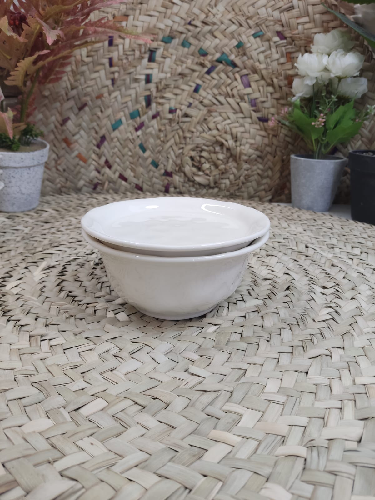 Eterna Luxe Porcelain Bowl with Plate - Diqqawi Plates